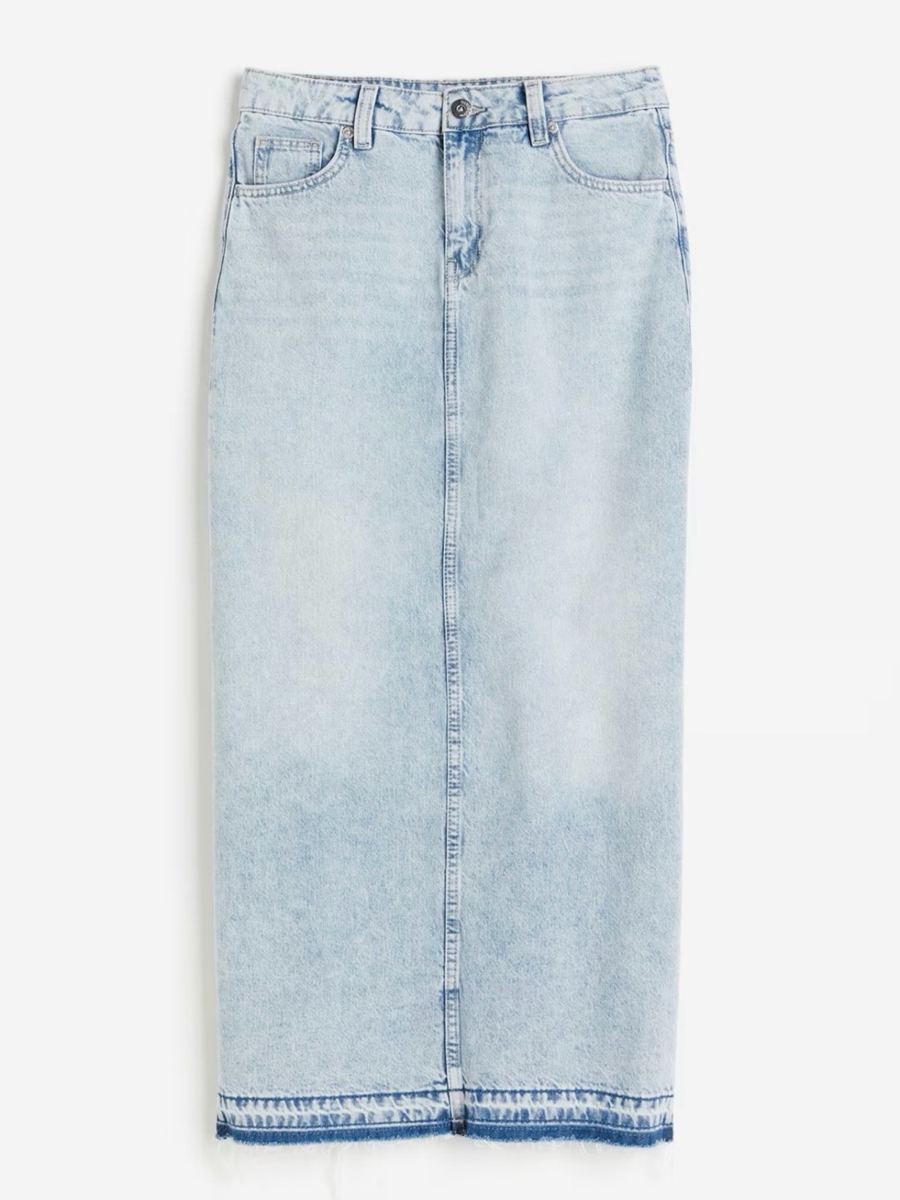 H&M Light Blue Denim Maxi Skirt